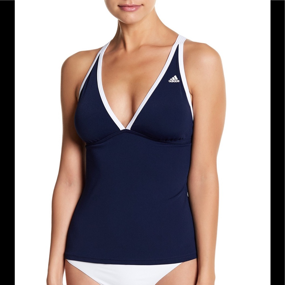 ADIDAS Blue Swim Tank Top